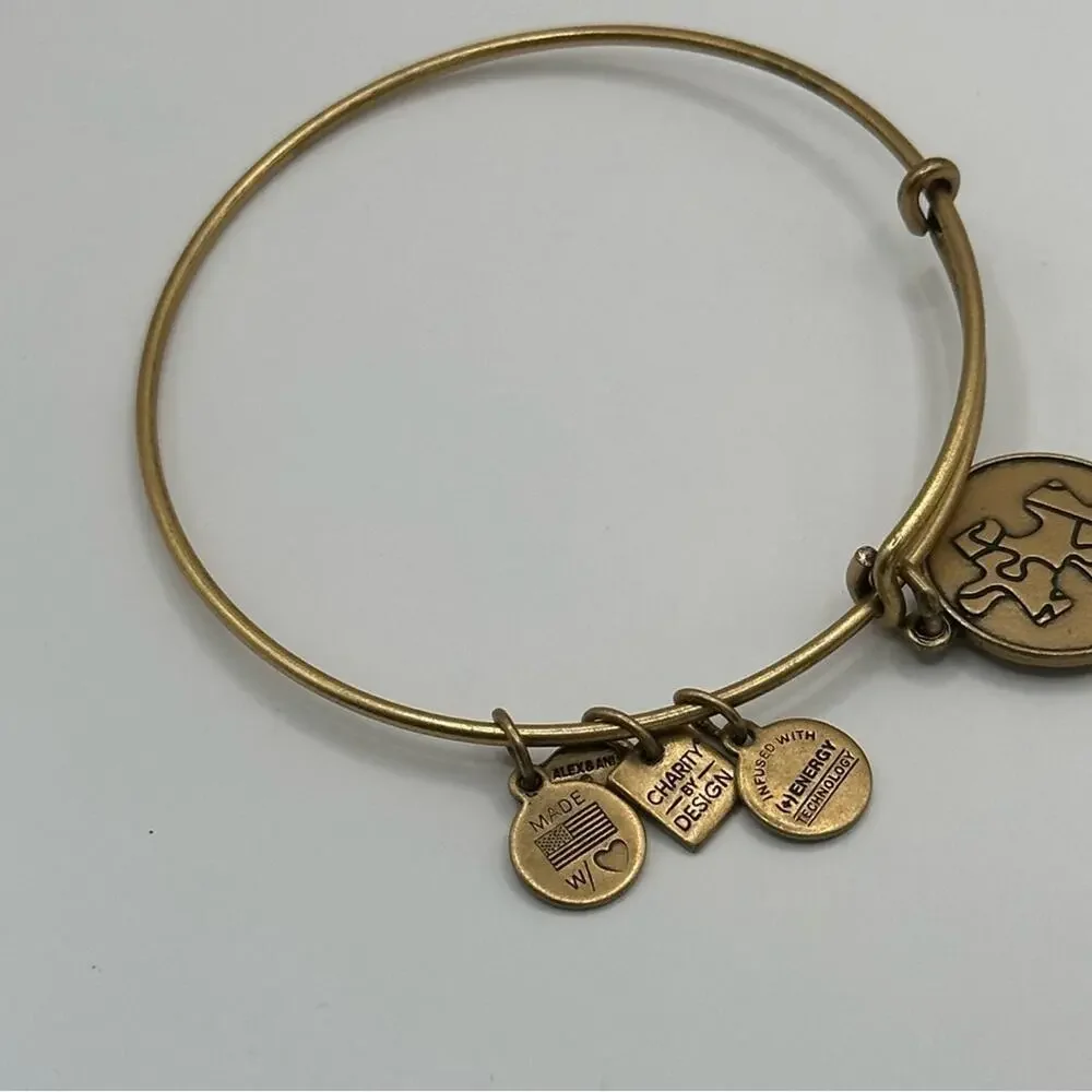 Alex & Ani Bangle Bracelet Charity The Puzzle National Autism